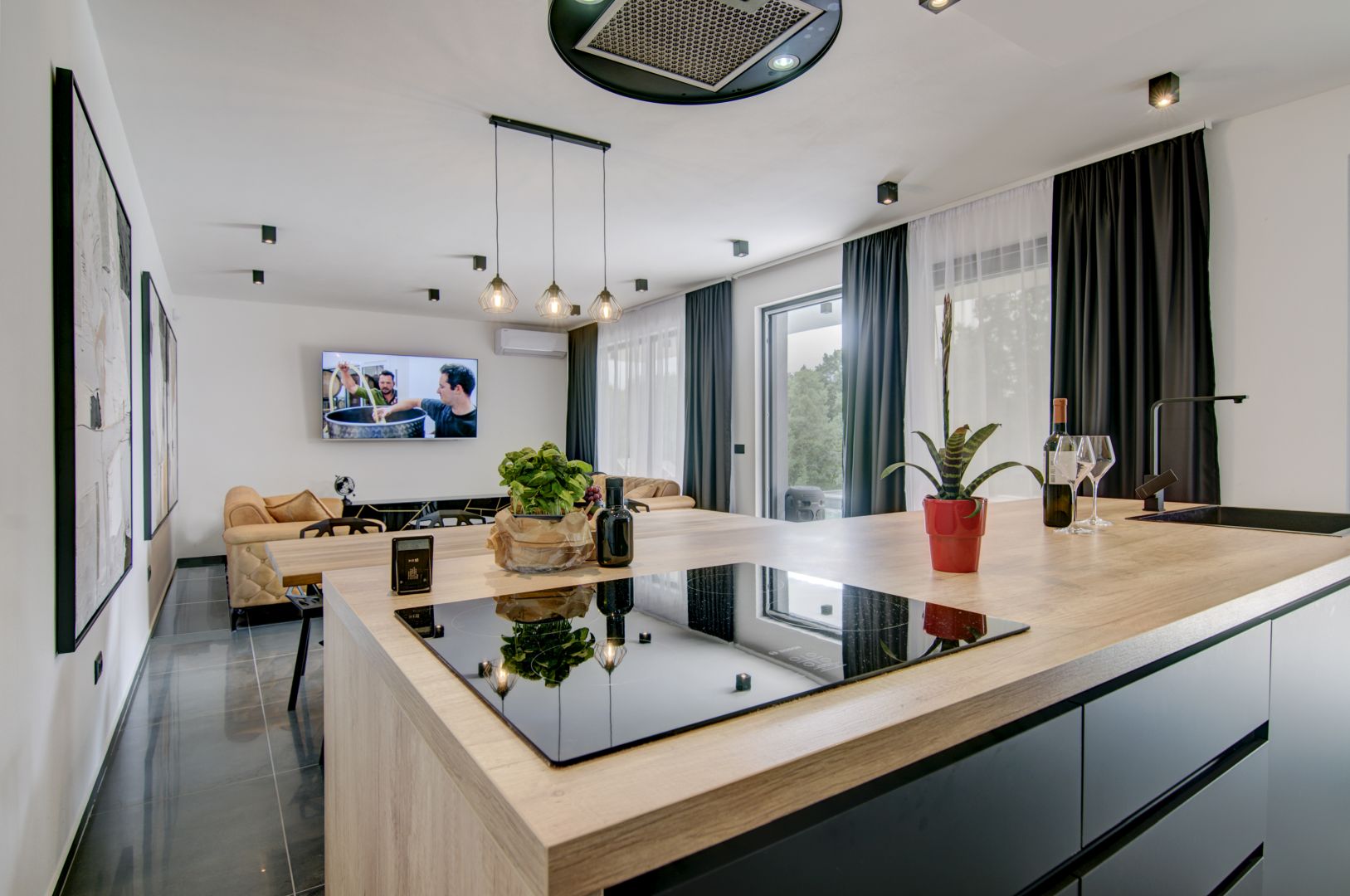 Living & kitchen — Villa Lina